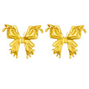 Cross-Border Fashion Best-Selling Stainless Steel Butterfly Stud Earrings & European-American Geometric Hollow Bow Titanium Steel Earring Jewelry (Wholesale)