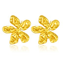 Metal Exaggerated Geometric Flower Earrings & Niche Cold - Wind Temperament Stud Earrings, Fashionable and High - Sense Ear Accessories Wholesale