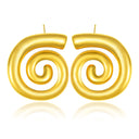 New Stainless Steel Hip-Hop French Spiral Snail Earrings & Elegant Women's INS Light Luxury Versatile European-American Cross-Border Best-Sellers
