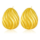 Cross-Border Jewelry - Metal Shell Nautical-Style Niche Earrings & Retro Versatile Minimalist Striped Stud Earrings for Women