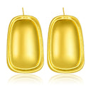 Minimalist Rectangular Pendant Titanium Steel Earrings & Studs, 2025 New Trendy Elegant Niche Design Earrings