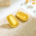 Minimalist Rectangular Pendant Titanium Steel Earrings & Studs, 2025 New Trendy Elegant Niche Design Earrings