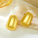 Minimalist Rectangular Pendant Titanium Steel Earrings & Studs, 2025 New Trendy Elegant Niche Design Earrings