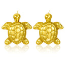 Bestselling Ocean-Style 18K Gold Plated Stainless Steel Earrings, Affordable Luxury Versatile Sea Turtle Studs, Beach Vacation Jewelry for Women