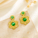 Color-Retaining Stainless Steel Jewelry Accessories, Cat's Eye Spacer Beads & Imitation Jadeite Luck-Transferring Beads, Handmade DIY for Bracelets and Necklaces