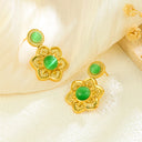 Color-Retaining Stainless Steel Jewelry Accessories, Cat's Eye Spacer Beads & Imitation Jadeite Luck-Transferring Beads, Handmade DIY for Bracelets and Necklaces