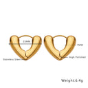 Wholesale Stainless Steel Golden Earrings for Women - European and American - style Light Luxury Titanium Steel Twisted C - shaped Ear Hoops