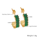 INS High-End Titanium Steel Earrings, New French Vintage Hoops, Versatile Fashion Jewelry for Wholesale