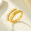 Retro-Chic Jewelry - Fashionable Trendy Stainless Steel High Color-Retention Premium Open Ring