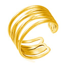 Retro-Chic High Color-Retention Open Ring - Stainless Steel Premium Fashion