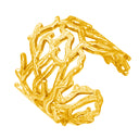 Fashionable Retro-Chic Open Ring - Stainless Steel High Color-Retention Premium Jewelry