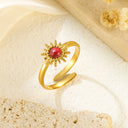 Fashionable Retro-Chic Open Ring - Stainless Steel High Color-Retention Premium Jewelry