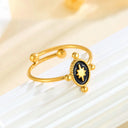 Retro-Chic High Color-Retention Open Ring - Stainless Steel Premium Fashion