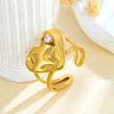 Retro-Chic High Color-Retention Open Ring - Stainless Steel Premium Fashion