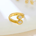 Retro-Chic Jewelry - Fashionable Trendy Stainless Steel High Color-Retention Premium Open Ring