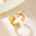 Retro-Chic Jewelry - Fashionable Trendy Stainless Steel High Color-Retention Premium Open Ring