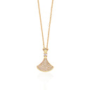 Korean Vibe Rose Gold-Plated Titanium Steel Necklace - Elegant Creative Longevity Lock Collarbone Chain