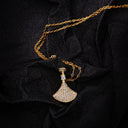 Korean Vibe Rose Gold-Plated Titanium Steel Necklace - Elegant Creative Longevity Lock Collarbone Chain