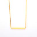 Minimalist and Versatile Temperament DIY Long Pendant Necklace for Women - One-Line Horizontal Titanium Steel Smooth Clavicle Chain