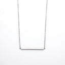 Minimalist and Versatile Temperament DIY Long Pendant Necklace for Women - One-Line Horizontal Titanium Steel Smooth Clavicle Chain