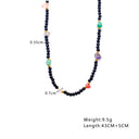 INS Vibe Xiaomi Bead Sweater Chain & Bohemian Collarbone Chain - Colored Pearl 串珠 Titanium Steel Necklace