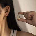 New Style Anti-Tarnish Earrings, Stainless Steel & Titanium Steel Minimalist Versatile Niche Elegant Ear Clips for Women