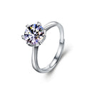 S925 Sterling Silver Fadeproof Couple Rings, High-Quality Moissanite Simulated Diamond Statement Jewelry