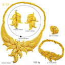 Factory Spot Wholesale European &amp; American Fashion Jewelry 4-Piece Set, Necklace Earrings Bracelet Ring for Middle East &amp; Dubai