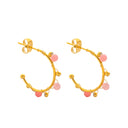 Wholesale Geometric Irregular Circle Ear Cuffs, 18K Gold Plated Stainless Steel & Titanium Steel Earrings for Cross-Border Suppliers
