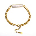 Non - Fading Titanium Steel Light Luxury Bracelet - High - End and Elegant Women's Bracelet, 18K Plated Fashion Jewelry