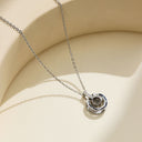 INS-Style Versatile Sweater Chain - 18K Gold-Plated "I Love You" 100 Languages Projection Pendant Collarbone Chain