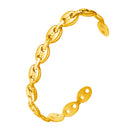 Wholesale In-Stock Women's Bracelet - Niche Fashion Trendy Versatile C-Shape Pig Nose Stainless Steel Oil-Pressed Open Bangle