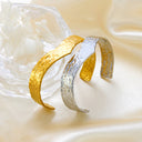 Wholesale European & American New Style Open Oil-Pressure Bracelets - Irregular V-Shape, Unique Niche Design, Exquisite C-Shape