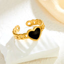 Retro-Chic High Color-Retention Open Ring - Stainless Steel Premium Fashion