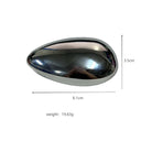 Niche High-End Water Drop Egg Brooch - Polished Vacuum Plated Pin, Versatile Accessory for Suits