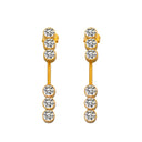 Cross-Border Bestseller: Full Stainless Steel Diamond-Embedded Stud Earrings - Small Cartilage & Conch Studs, Direct from Manufacturer for Wholesale