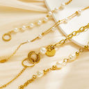 Wholesale Korean-Style Pearl Bracelet for Women - Gold-Plated OT Clasp, Personalized Fashion Titanium Steel Cross-Border Jewelry