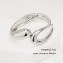 Irregular Water - Drop Embracing Double - Layer Hollow Bracelet for Women - Light Luxury, Fashionable Wristband