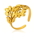 Retro-Chic High Color-Retention Open Ring - Stainless Steel Premium Fashion