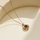 INS-Style Versatile Sweater Chain - 18K Gold-Plated "I Love You" 100 Languages Projection Pendant Collarbone Chain