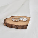 S925 Sterling Silver Moissanite Couple Rings, Minimalist & Luxe Simulated Diamond Unisex Bands - Unique Original Jewelry