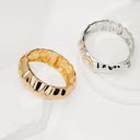 New Fashion Narrow Striped Bracelet for Women - Minimalist, Niche Design, Shiny Gear - Textured Wristband