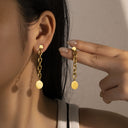 Wholesale High-Aesthetic Stud Earrings - Niche Retro INS Style Jewelry, Light Luxury Versatile High-End Fashion Earrings for Women