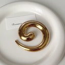 Niche Retro Cold Aesthetic Snail Brooch - Internet-Famous Metal Pin, Autumn & Winter Runway-Style Accessory for Women