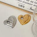 Unique Hollow Heart Brooch - Stainless Steel Pin for Women, Exuding Niche Luxury and High-End Charm