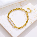 Non - Fading Titanium Steel Light Luxury Bracelet - High - End and Elegant Women's Bracelet, 18K Plated Fashion Jewelry