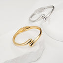 Niche Design New Fashion Water - Drop Embracing Bracelet, Personalized Wristband for Women - Open - Style, Hip - Hop & Light Luxury Fashion Jewelry