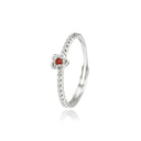 S925 Sterling Silver "Little Prince's Rose" Couple Rings, Korean-Style Niche Open Bands - Valentine's Day Gift