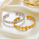 Wholesale Geometric Round Bracelet - Stainless Titanium Steel Hip-Hop Niche Minimalist Bangle