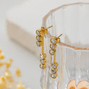 Cross-Border Bestseller: Full Stainless Steel Diamond-Embedded Stud Earrings - Small Cartilage & Conch Studs, Direct from Manufacturer for Wholesale